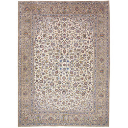 Tappeto Originale Kashan Persia 285x392 Avorio