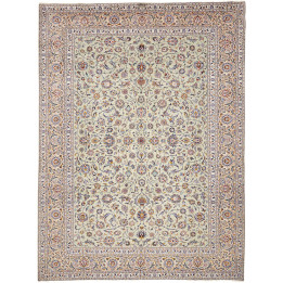 Tappeto Originale Kashan Persia 303x410 Verde S