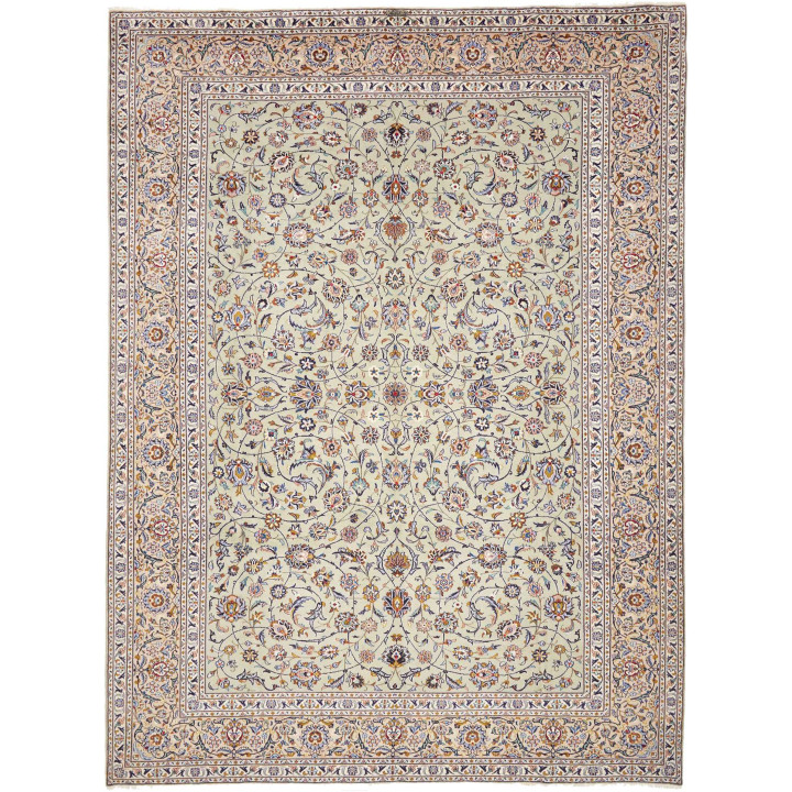 Tappeto Originale Kashan Persia 303x410 Verde S