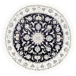 Tappeto Originale Nain Kashmar Persia 140x140 N