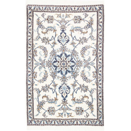 Hand Made Rug Nain Kashmar Persia 88x140 Ivory
