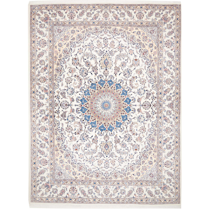 Hand Made Rug Nain Kashmar Persia 297x400 Ivory