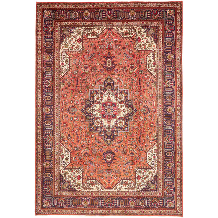 Tappeto Originale Tabriz Persia 237x348 Rosso R