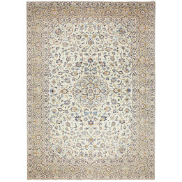 Tappeto Originale Kashan Persia 273x386 Avorio