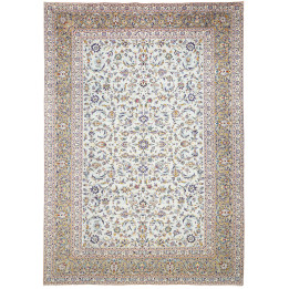 Hand Made Rug Kashan Persia 300x428 Ivory Indig
