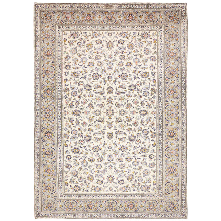 Tappeto Originale Kashan Persia 238x343 Avorio