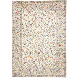 Hand Made Rug Kashan Persia 250x353 Ivory Blue