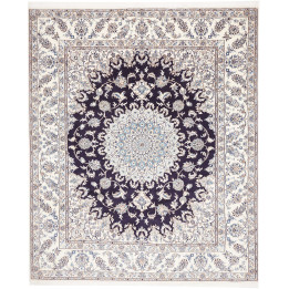 Hand Made Rug Nain Kashmar Persia 247x297 Dark