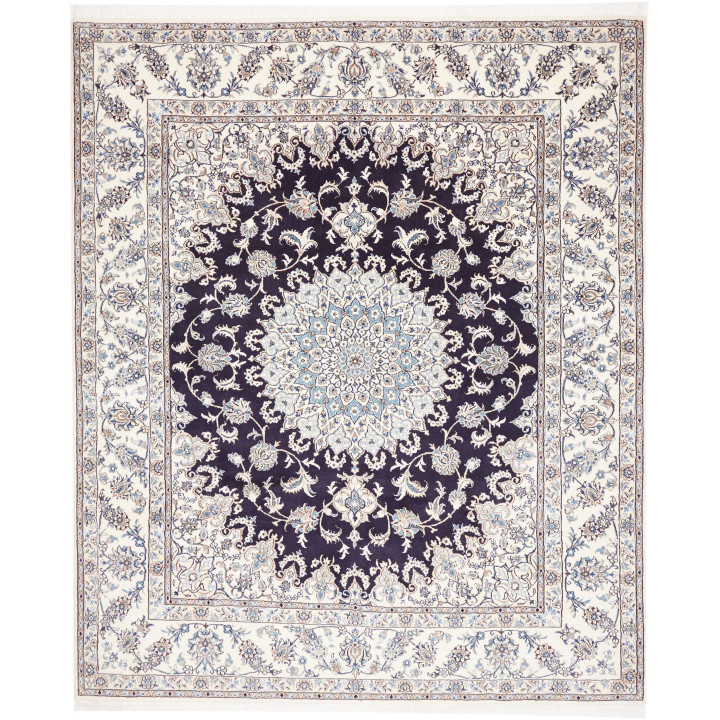 Hand Made Rug Nain Kashmar Persia 247x297 Dark