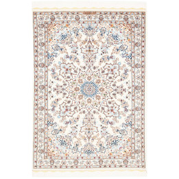 Hand Made Rug Nain 6la Persia 103x147 Ivory Blu