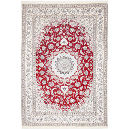 Hand Made Rug Nain 9la Persia 248x357 Red Ivory