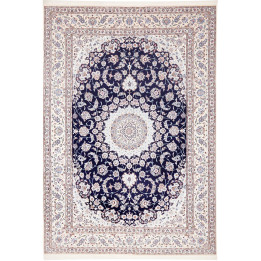 Tappeto Originale Nain 9la Persia 250x355 Blu S