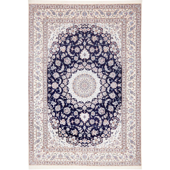 Tappeto Originale Nain 9la Persia 250x355 Blu S