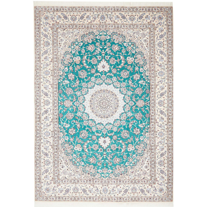 Hand Made Rug Nain 9la Persia 248x355 Teal Ivor