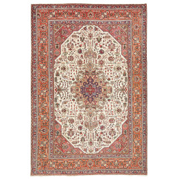 Hand Made Rug Tabriz Persia 205x300 Ivory Terra
