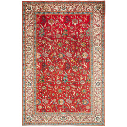 Hand Made Rug Tabriz Persia 227x343 Red Ivory