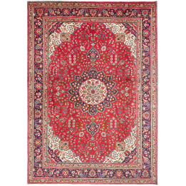 Hand Made Rug Tabriz Persia 230x328 Red Dark Bl