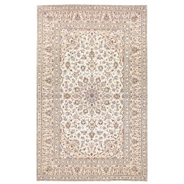 Hand Made Rug Kashan Persia 196x312 Ivory Dark