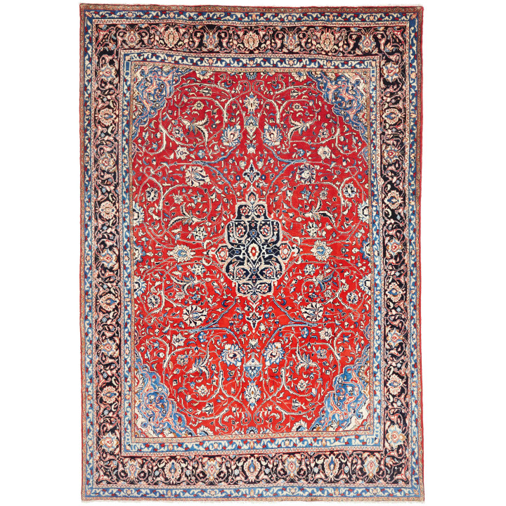 Tappeto Originale Sarough Persia 214x310 Rosso