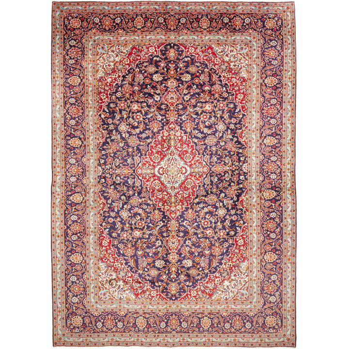 Hand Made Rug Kashan Persia 300x428 Dark Blue R