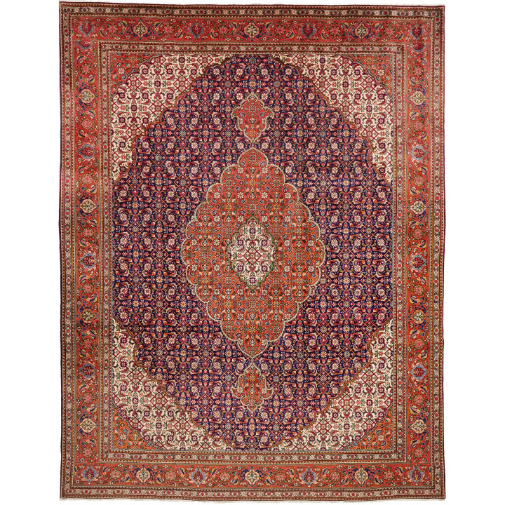 Hand Made Rug Tabriz Persia 300x390 Brick Red D