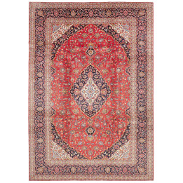 Hand Made Rug Ardakan Persia 246x353 Red Dark B