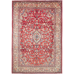 Hand Made Rug Sarough Persia 276x407 Red Ivory