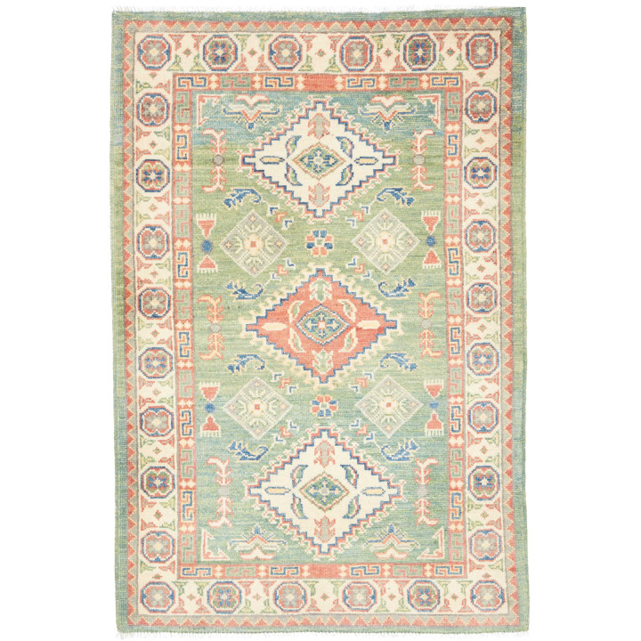 Hand Made Rug Kazak Washed Afghanistan 82x125 S