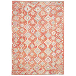Hand Made Rug Kilim Afghanistan 205x290 Red Bei
