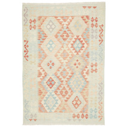 Hand Made Rug Kilim Afghanistan 124x181 Ivory B