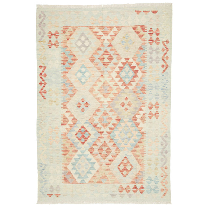 Hand Made Rug Kilim Afghanistan 124x181 Ivory B