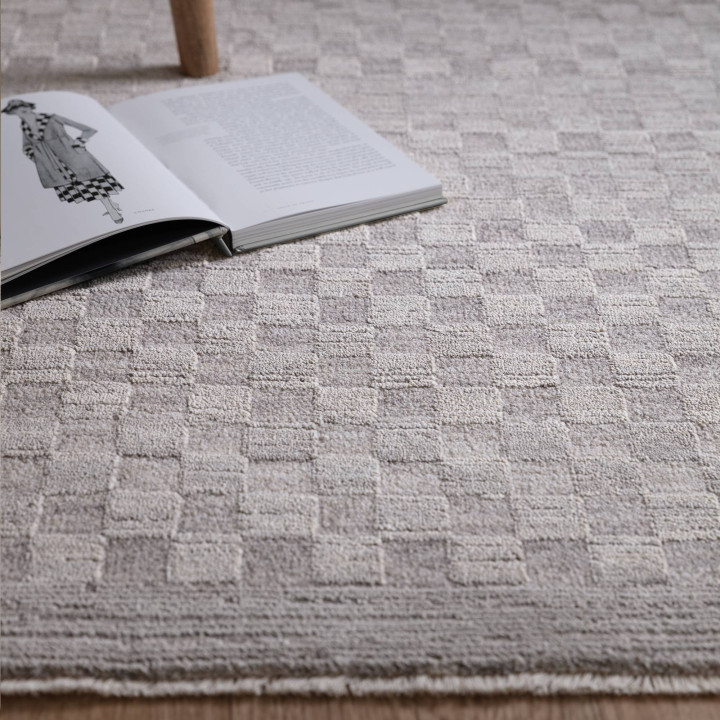 Rug Laurent geometric light grey silver 240x320