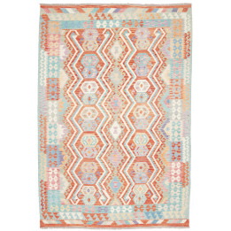 Hand Made Rug Kilim Afghanistan 204x296 Orange