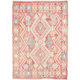 Hand Made Rug Kilim Afghanistan 172x240 Red Lig