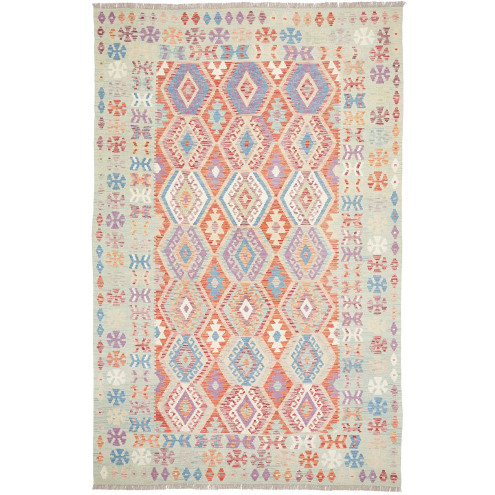 Hand Made Rug Kilim Afghanistan 196x304 Multico