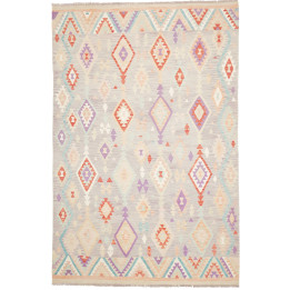 Hand Made Rug Kilim Afghanistan 200x304 Gray Mu