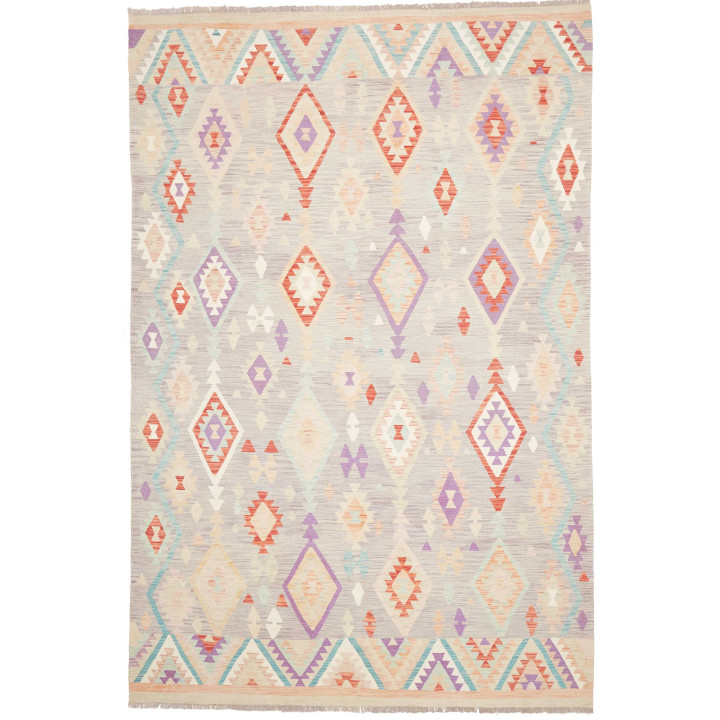 Hand Made Rug Kilim Afghanistan 200x304 Gray Mu