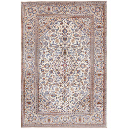 Tappeto Originale Kashan Persia 196x293 Avorio