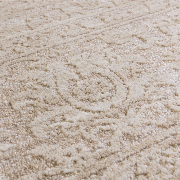 Tappeto Laurent astratto beige e sabbia 120x160