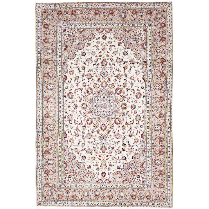 Tappeto Originale Kashan Persia 200x295 Avorio
