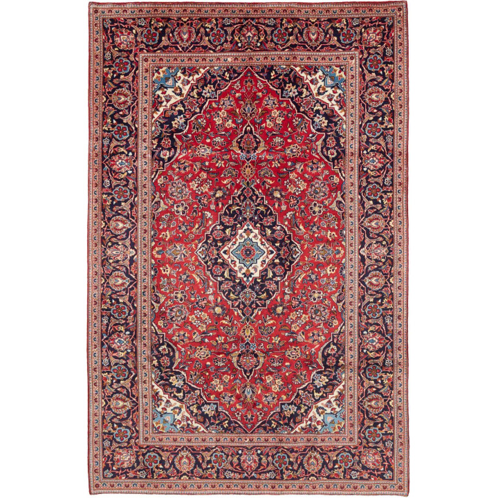 Hand Made Rug Ardakan Persia 197x302 Red Dark B