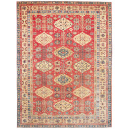 Hand Made Rug Kazak Fine Pakistan 274x374 Red B