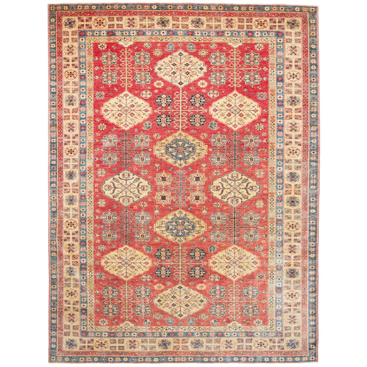 Hand Made Rug Kazak Fine Pakistan 274x374 Red B