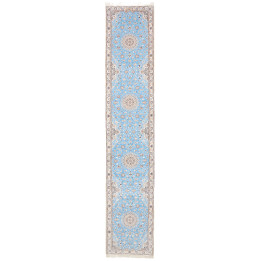 Hand Made Rug Nain 6la Persia 85x440 Light Blue