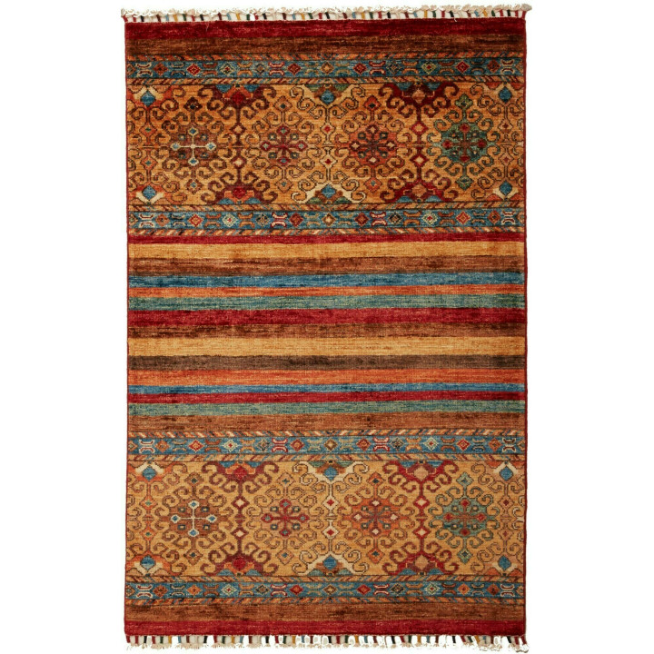 Hand Made Rug Samarkand Pakistan 79x130 Beige R