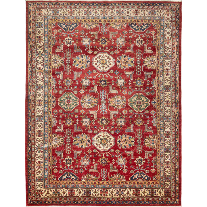 Hand Made Rug Kazak Fine Pakistan 242x318 Brick