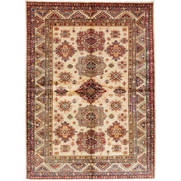 Hand Made Rug Kazak Fine Pakistan 174x238 Beige