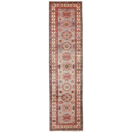 Hand Made Rug Kazak Fine Pakistan 82x313 Grey R