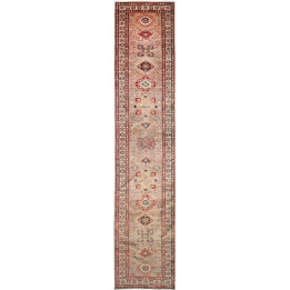 Hand Made Rug Kazak Fine Pakistan 85x423 Taupe