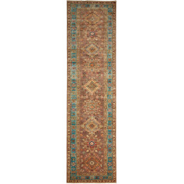 Hand Made Rug Kazak Fine Pakistan 82x298 Brown